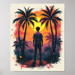 Der Maler war erstaunt über sein Bild Poster