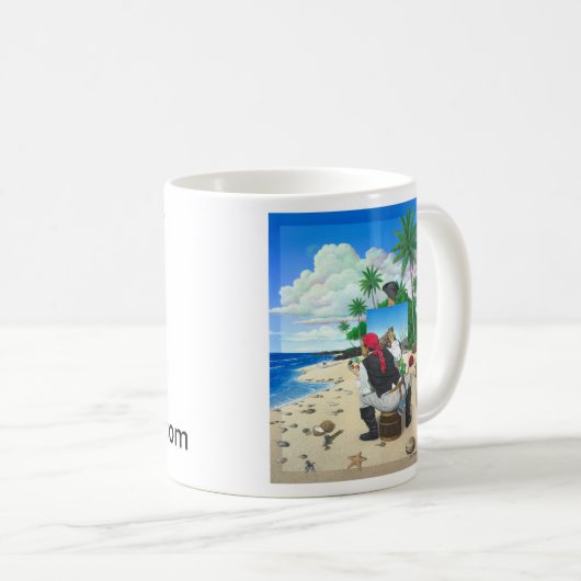 Der Malerei-Pirat Kaffeetasse (VorderseiteRechts)