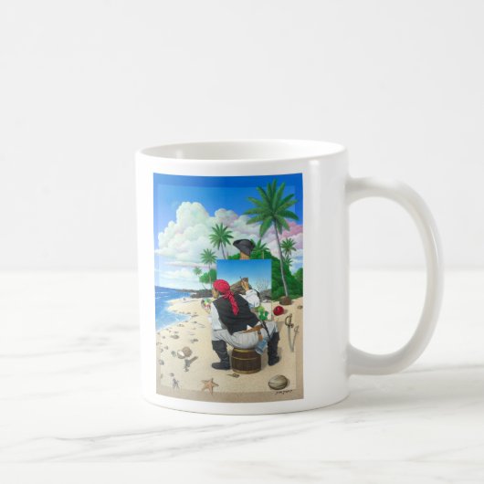 Der Malerei-Pirat Kaffeetasse (Rechts)