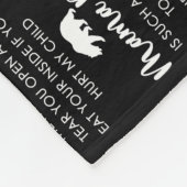 Der Mama-Bär ist so süß  Fleecedecke (Ecke)