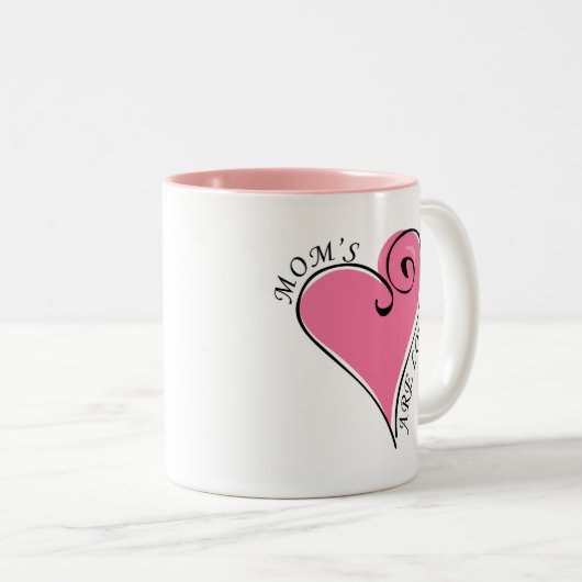 Der Mama sind Liebe-Tasse Zweifarbige Tasse (VorderseiteRechts)