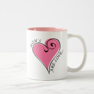 Der Mama sind Liebe-Tasse Zweifarbige Tasse