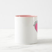 Der Mama sind Liebe-Tasse Zweifarbige Tasse (Mittel)
