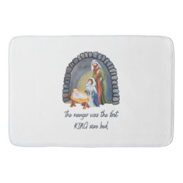 Der Manager ist das Bett der ersten King-Größe Badematte