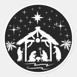 Der Manager und der Gasthof Runder Aufkleber