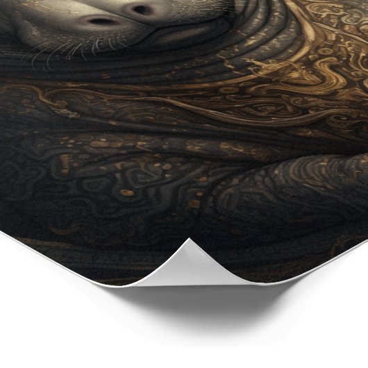 Der Manatee King Poster (Ecke)