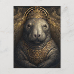 Der Manatee King Postkarte