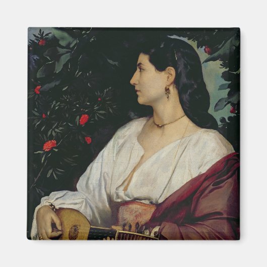 Der Mandolin-Spieler von 1865 Magnet (Vorne)