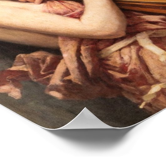 Der Mandoline-Player von Alexandre Jacques Chantro Poster (Ecke)