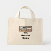 Der Mangel an Geschenken Mini Stoffbeutel (Vorne)