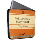 Der Mann aus dem Schneefluss Retro-Buchumschlag Laptopschutzhülle (Vorne Rechts)