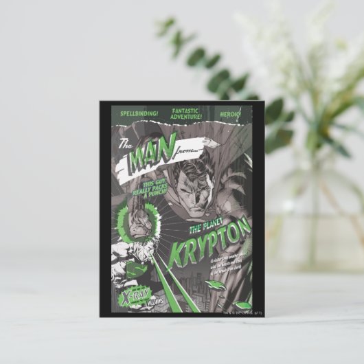 Der Mann aus Krypton Postkarte (Stehend Vorderseite)