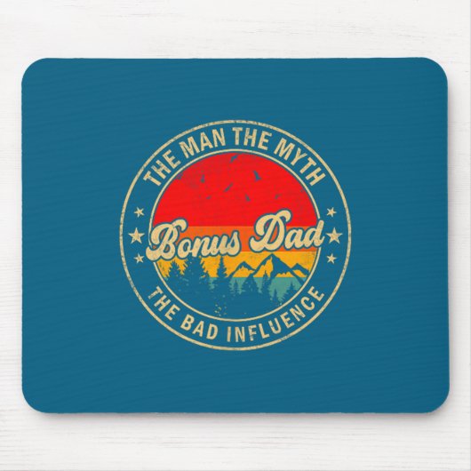 Der Mann Bonus Papa Mythos Schlechter Einfluss Mousepad (Vorne)