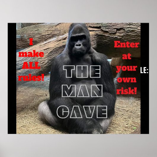 DER MANN CAVE POSTER (Vorne)