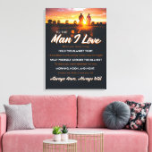 Der Mann, den ich Liebe, wenn Sie eine Umarmung ha Leinwanddruck (Insitu (Wohnzimmer))