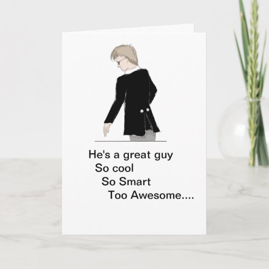 Der Mann der Braut Einladung (Vorderseite)