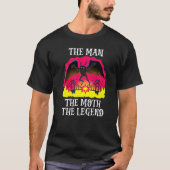 Der Mann, der den Moth der Legende Mothman Folklor T-Shirt (Vorderseite)