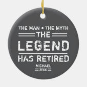 Der Mann, der die Mythen-Legende hat, hat Personal Keramik Ornament (Hinten)