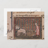 Der Mann, der für ein Leben arbeiten muss Postkarte (Vorne/Hinten)