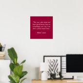 Der Mann, der keine guten Bücher liest Poster (Heimbüro)
