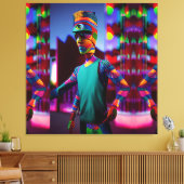 Der Mann, der mir den Kaffee gestochen hat - Ken G Leinwanddruck (Insitu (Wohnzimmer))