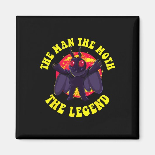 Der Mann, der Moth, der Legende Mothman Niedlich C Magnet (Vorne)