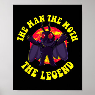Der Mann, der Moth, der Legende Mothman Niedlich C Poster