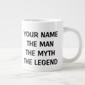 DER MANN DER MYTH DER LEGEND extra große Jumbo-Tas Jumbo-Tasse (Rechts)