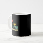 Der Mann, der Mythos Bad Einfluss Funny Retro Vint Kaffeetasse (Vorderseite Links)