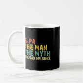 Der Mann, der Mythos Bad Einfluss Funny Retro Vint Kaffeetasse (Links)