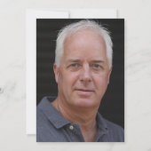 Der Mann Der Mythos Das Foto der Legende 70. Gebur Einladung (Rückseite)