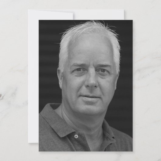 Der Mann Der Mythos Das Foto der Legende 70. Gebur Einladung (Rückseite)