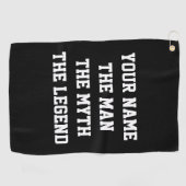 Der Mann der Mythos das Golf-Tuchgeschenk der Golfhandtuch (Horizontal)
