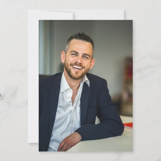 Der Mann Der Mythos Das legendäre Foto 50. Geburts Einladung (Rückseite)