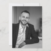 Der Mann Der Mythos Das legendäre Foto 50. Geburts Einladung (Rückseite)