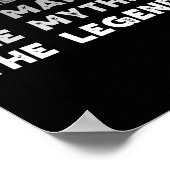 Der Mann, der Mythos, der Coole Großpapa Poster (Ecke)