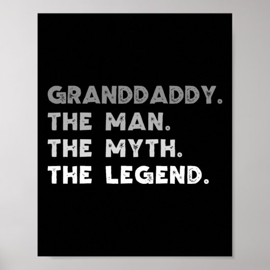 Der Mann, der Mythos, der Coole Großpapa Poster (Vorne)