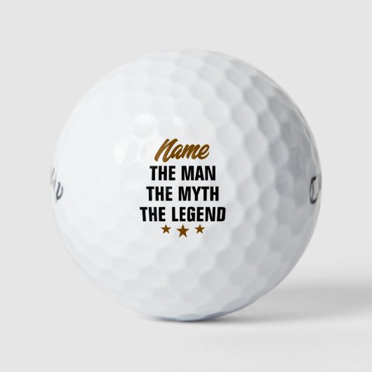 Der Mann, der Mythos, der Individuelle Name der Le Golfball (Vorderseite)