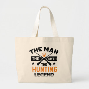 Der Mann der Mythos der Jagdlegende - Hirsch Jumbo Stoffbeutel