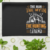 Der Mann, der Mythos, der Jagdlegende - Hirschkabi Geschirrtuch (Gefaltet)