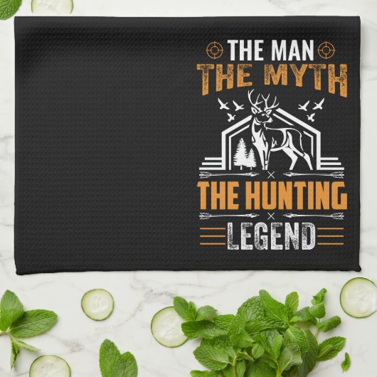 Der Mann, der Mythos, der Jagdlegende - Hirschkabi Geschirrtuch (Gefaltet)