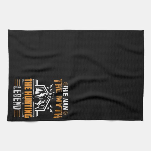 Der Mann, der Mythos, der Jagdlegende - Hirschkabi Geschirrtuch (Horizontal)