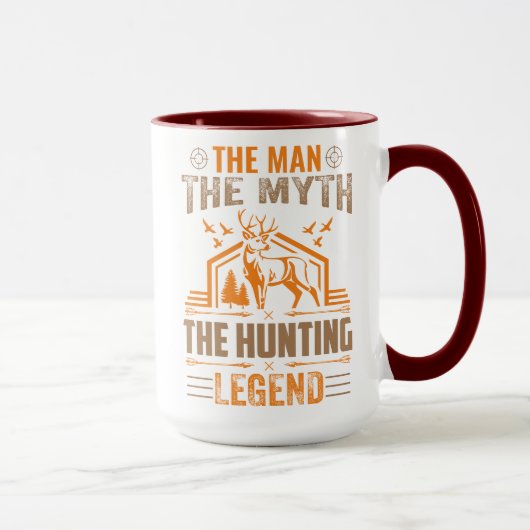 Der Mann, der Mythos, der Jagdlegende - Hirschkabi Tasse (Rechts)