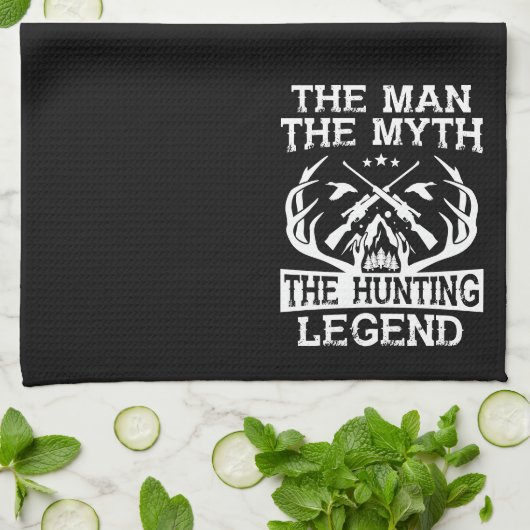 Der Mann der Mythos der Jagdlegende - Lager Geschirrtuch (Gefaltet)