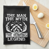 Der Mann der Mythos der Jagdlegende - Lager Geschirrtuch (Viertel Falte)