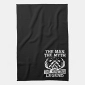 Der Mann der Mythos der Jagdlegende - Lager Geschirrtuch (Vertikal)