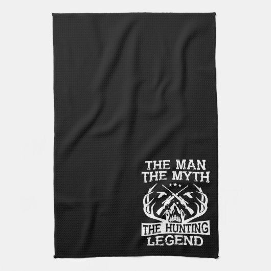 Der Mann der Mythos der Jagdlegende - Lager Geschirrtuch (Vertikal)