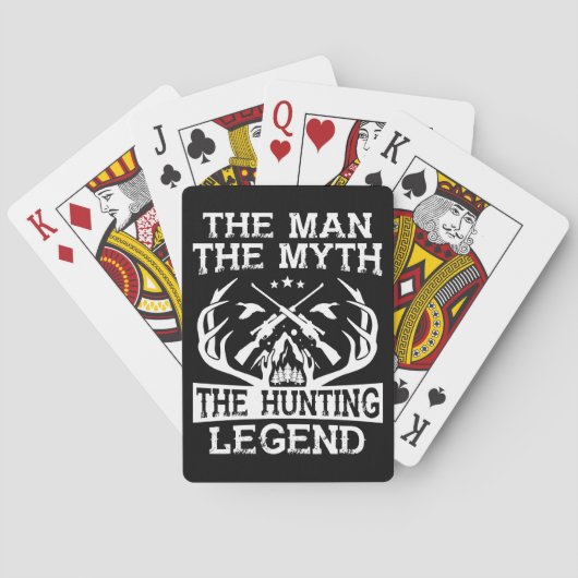 Der Mann der Mythos der Jagdlegende - Lager Spielkarten (Rückseite)