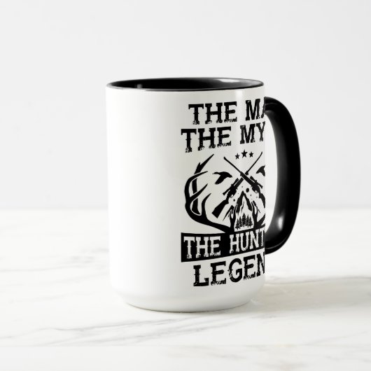 Der Mann der Mythos der Jagdlegende - Lager Tasse (VorderseiteRechts)