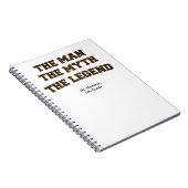 Der Mann, der Mythos, der legendäre Lehrer Geschen Notizblock (Rechte Seite)